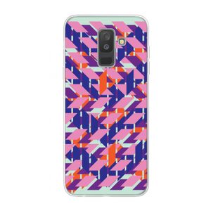 Skew Blush 3: Samsung Galaxy A6 Plus (2018) Transparant Hoesje