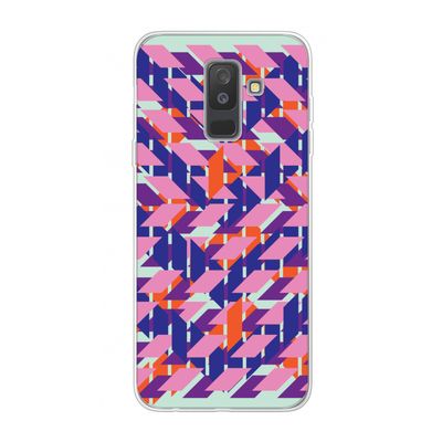 Skew Blush 3: Samsung Galaxy A6 Plus (2018) Transparant Hoesje