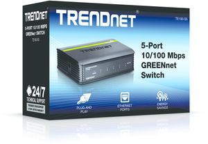 TRENDnet TE100-S5 5-poorts Switch - 10/100Mbps - Zwart