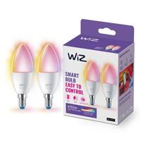 WiZ Kaarslamp 2-pack - Slimme LED-Verlichting - Gekleurd en Wit Licht…