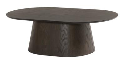 Livingfurn Ovale Salontafel 'Novero' Eiken, 120 x 70cm, kleur Espresso