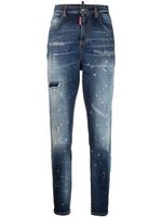 DSQUARED2 jean skinny à effet taches de peinture - Bleu - thumbnail