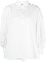 La DoubleJ blouse en popeline à manches bouffantes - Blanc