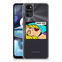 Motorola Moto G22 Silicone Back Cover Popart Oh Yes