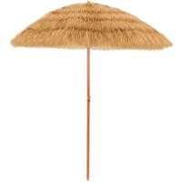 175 cm Strandparasol Buiten Terras Zon Beschutting met Kantel Zand Anker Draagbare Parasol voor Strand Tuin en Zwembad