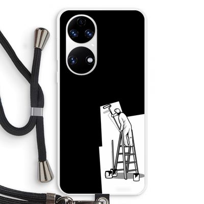 Musketon Painter: Huawei P50 Transparant Hoesje met koord