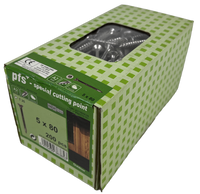 pgb-Europe PFS+ | RVS Spaanplaatschroef PFS+ VZK-T Ø 5,0x80 A2 - 200 stuks - PFWVTGA00005000803
