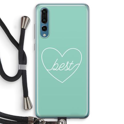 Best heart pastel: Huawei P20 Pro Transparant Hoesje met koord