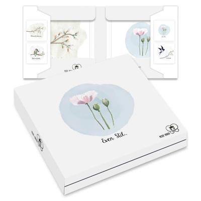 Kaartenmapje Petit Paris - Roze klaproos 10 Stuks
