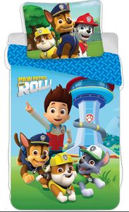 Paw patrol dekbedovertrek - Paw Patrol is on a Roll! 140 x 200 cm - 60 x 63 cm