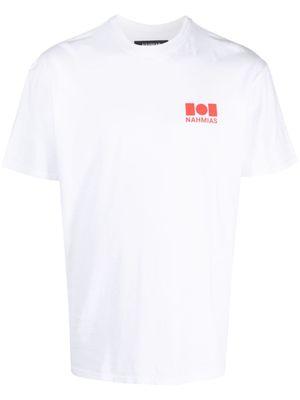 Nahmias t-shirt en coton à logo imprimé - Blanc