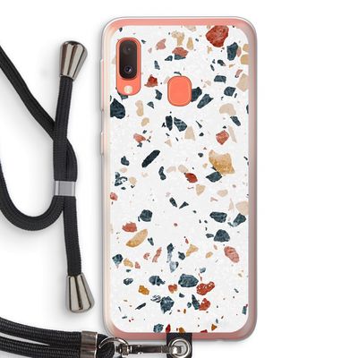 Terrazzo N°4: Samsung Galaxy A20e Transparant Hoesje met koord