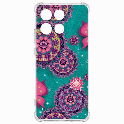 TPU Telefoonhoesje Motorola Moto G56 - Cirkels en Vlinders backcover TPU Telefoonhoesje Motorola Moto G56 - Cirkels en Vlinders backcover