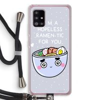 I'm A Hopeless Ramen-Tic For You: Samsung Galaxy A51 5G Transparant Hoesje met koord