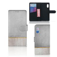 Samsung Xcover Pro | Book Style Case | Wood Concrete