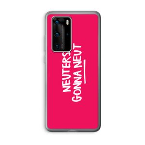 Neuters (roze): Huawei P40 Pro Transparant Hoesje