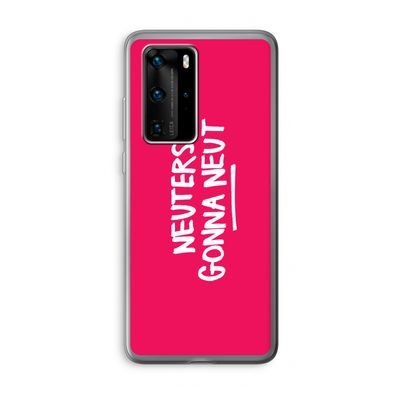 Neuters (roze): Huawei P40 Pro Transparant Hoesje