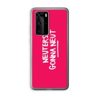 Neuters (roze): Huawei P40 Pro Transparant Hoesje