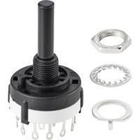 TRU COMPONENTS TC-9415604 SR26A4-4-3-R-29 Draaischakelaar 250 V 150 mA 12 x 30 ° 1 stuk(s) - thumbnail