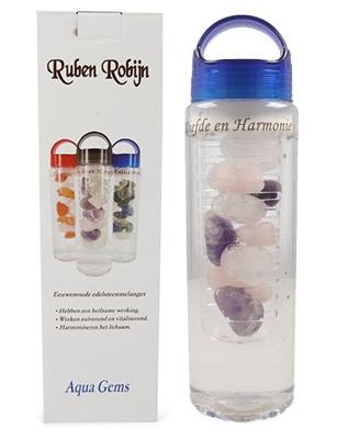 Ruben Robijn Aqua gems drinkfles liefde & harmonie