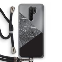 Combinatie marmer: Xiaomi Redmi 9 Transparant Hoesje met koord