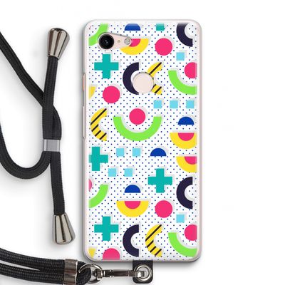 8-bit N°1: Pixel 3 Transparant Hoesje met koord