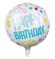Folie Ballon Happy Birthday Confetti