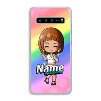 Chibi Maker vrouw: Samsung Galaxy S10 5G Transparant Hoesje