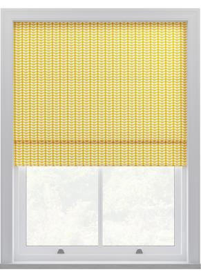 Orla Kiely - Vouwgordijnen - Tiny Stem Geel