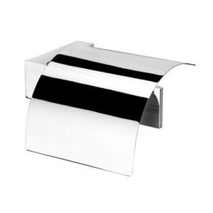 Geesa Modern Art Toiletrolhouder met klep Chroom 913508-02