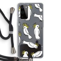 Papegaai: OnePlus 9 Pro Transparant Hoesje met koord
