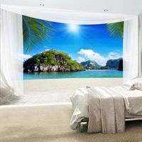 Zelfklevend fotobehang - Zomers eiland , Tropisch , Premium Print - thumbnail