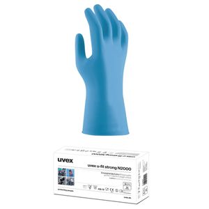 uvex 6096207 u-fit strong N2000 Chemicaliënhandschoen Maat (handschoen): S EN 420:2003+A1:2009, EN 374-5:2016, EN 374-1:2016 ISO 374-5:2016, ISO 374-1:2016 50