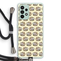 Slapende poes: Samsung Galaxy A52s 5G Transparant Hoesje met koord