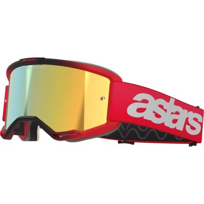 ALPINESTARS Vision 5 Blaze Goggle, Crossbrillen, Rood-Spiegel Goud