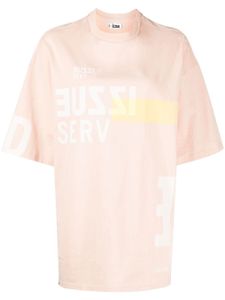 izzue t-shirt à logo imprimé - Rose