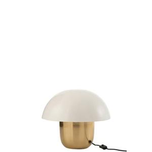 Lamp Paddenstoel Ijzer Wit|goud Small