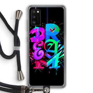 Dream: Samsung Galaxy A41 Transparant Hoesje met koord