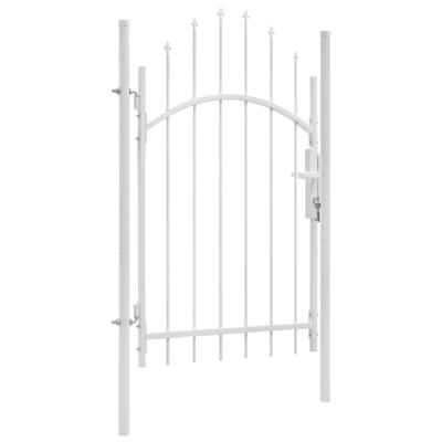Tuinpoort Staal 1x2,25 m Wit