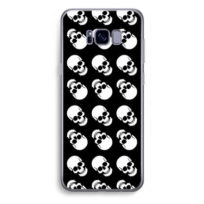 Musketon Skulls: Samsung Galaxy S8 Plus Transparant Hoesje