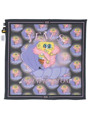 GCDS foulard à imprimé Bikini Bottom - Gris