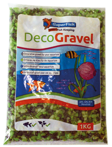 Superfish Deco Grind Mix Groen 1kg - Veilig & Kleurrijk Aquariumgrind
