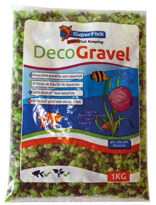 Superfish Deco Grind Mix Groen 1kg - Veilig & Kleurrijk Aquariumgrind