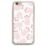 Hands pink: iPhone 6 Plus / 6S Plus Transparant Hoesje