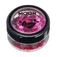 Moon Creations grote glittervlokken bio 3 gr roze - thumbnail
