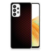 Samsung Galaxy A33 5G | TPU bumper | Geruit Rood