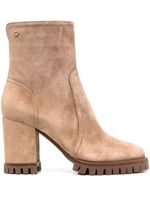 Gianvito Rossi bottines Timber 70 mm en daim - Tons neutres - thumbnail