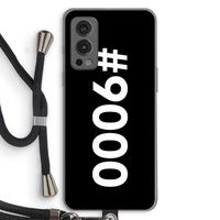 #9000: OnePlus Nord 2 5G Transparant Hoesje met koord #9000: OnePlus Nord 2 5G Transparant Hoesje met koord