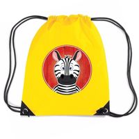 Zebra rugtas / gymtas geel voor kinderen