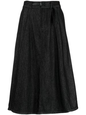 CHOCOOLATE Midi-rok met ceintuur - Zwart
